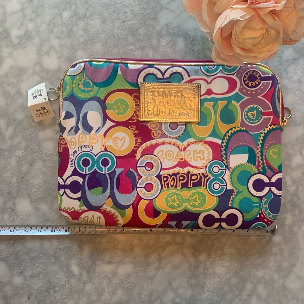 Coach Poppy Multicolor Zip Pouch - Picture 7 of 9